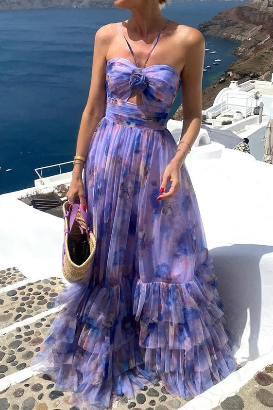 Ruffled Tiered Maxi Dress Lavish Daily