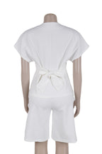 Belted Dolman Sleeve Top & Midi Pants Set Lavish Daily