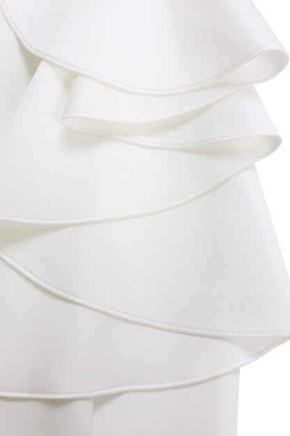 Beaded Ruffled Split Party Dress Lavish Daily