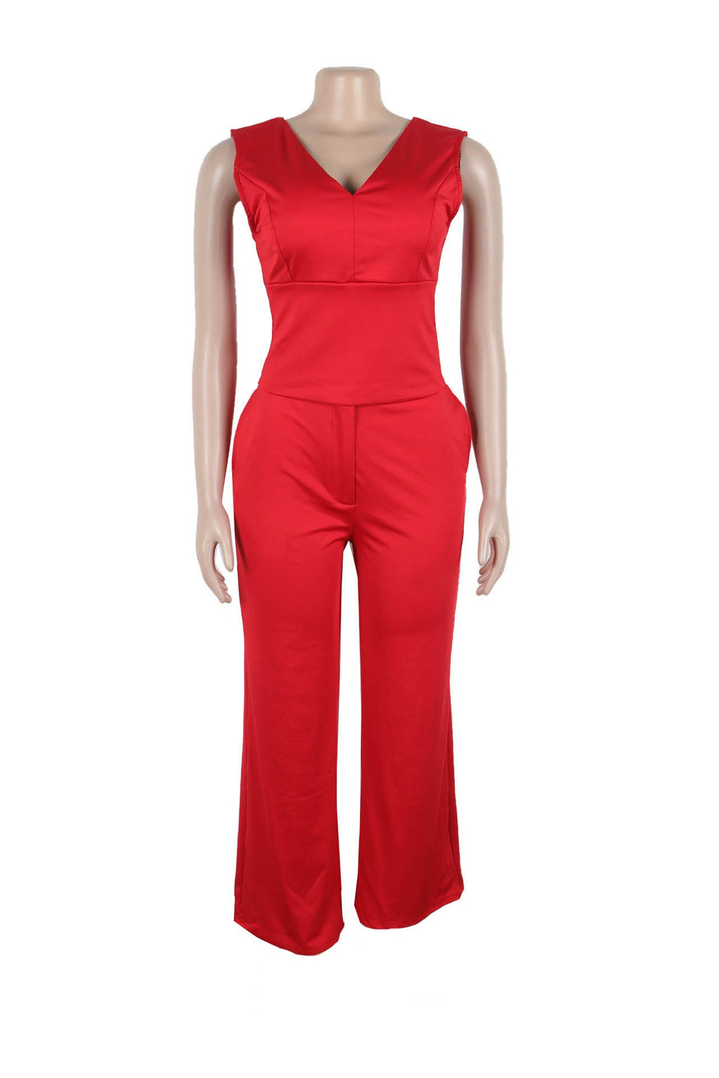 Backless Bow Decor V Neck Sleeveless Sets Lavish Daily