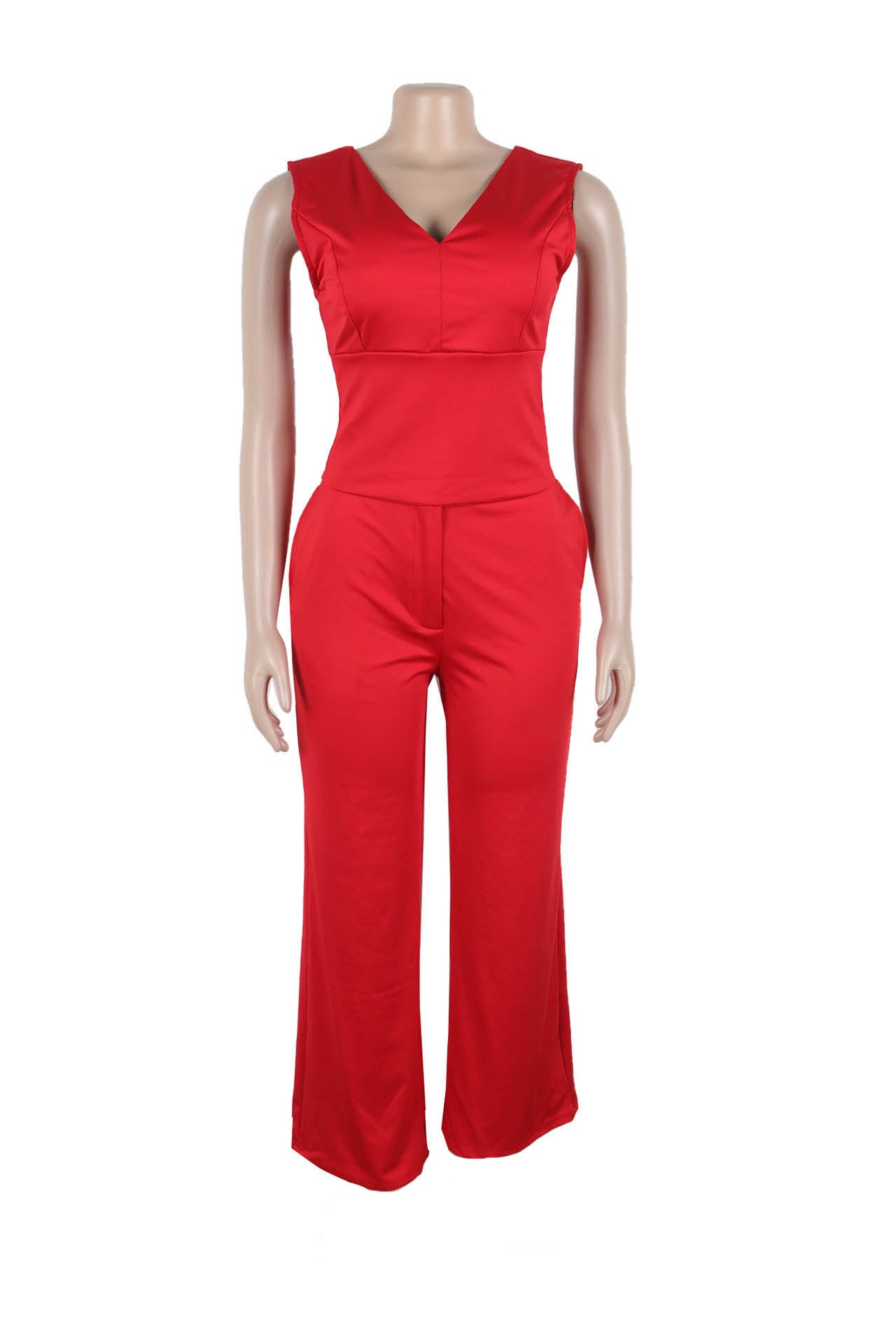 Backless Bow Decor V Neck Sleeveless Sets Lavish Daily