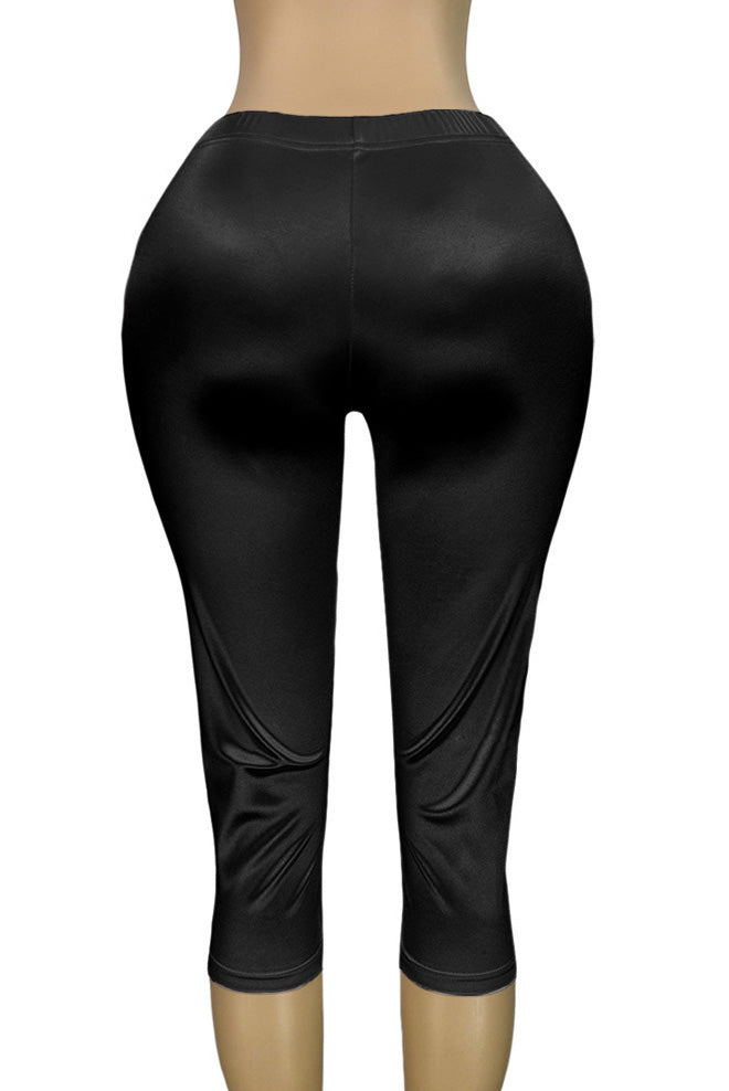 Stretch Satin Capri Pants Lavish Daily
