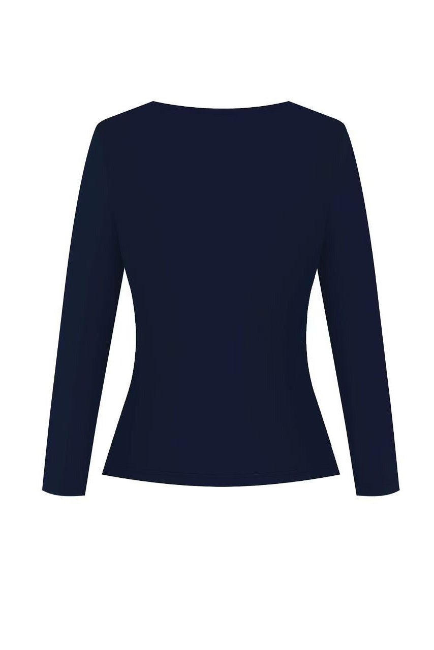 Ruched Wrap Top & Abstract Skirt Set Lavish Daily