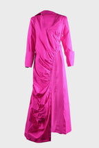 Deep V Side Slit Slim Nightclub Maxi Dress Lavish Daily
