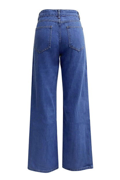 Straight Leg Long Jeans Lavish Daily