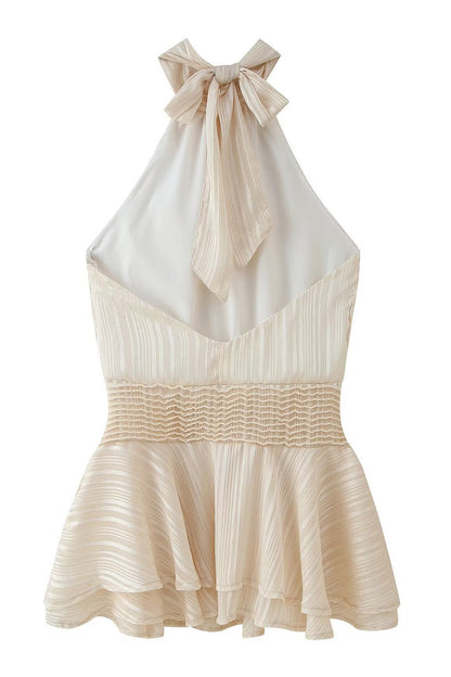 Tie Back Mini Dress Lavish Daily