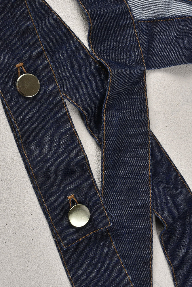 Cropped Denim Shirt Lavish Daily