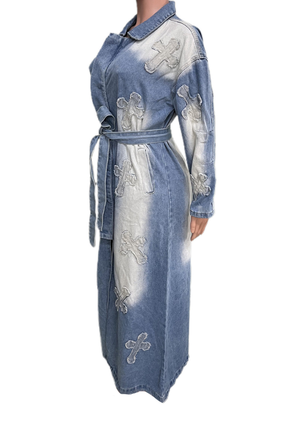 Cross Your Mind Denim Coat Lavish Daily