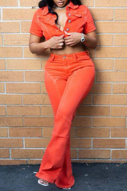 Denim Two Piece Set Lavish Daily