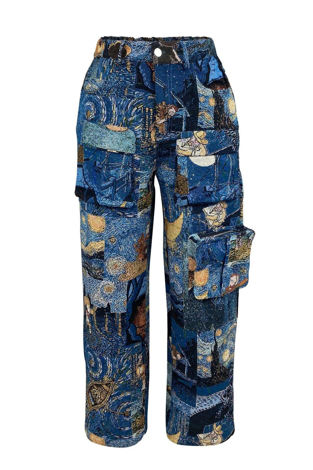 Vintage Casual Jacquard Cargo Pants Lavish Daily