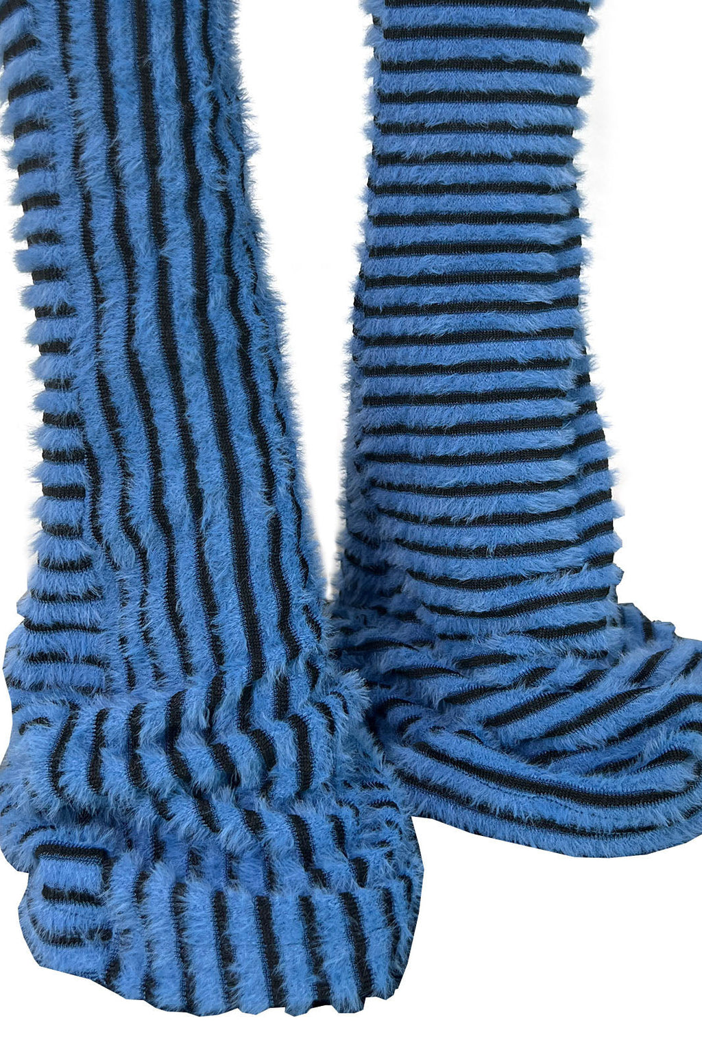 Striped Fuzzy Leggings Lavish Daily