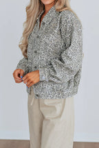 Loose Washed Printed Denim Jacket Lavish Daily