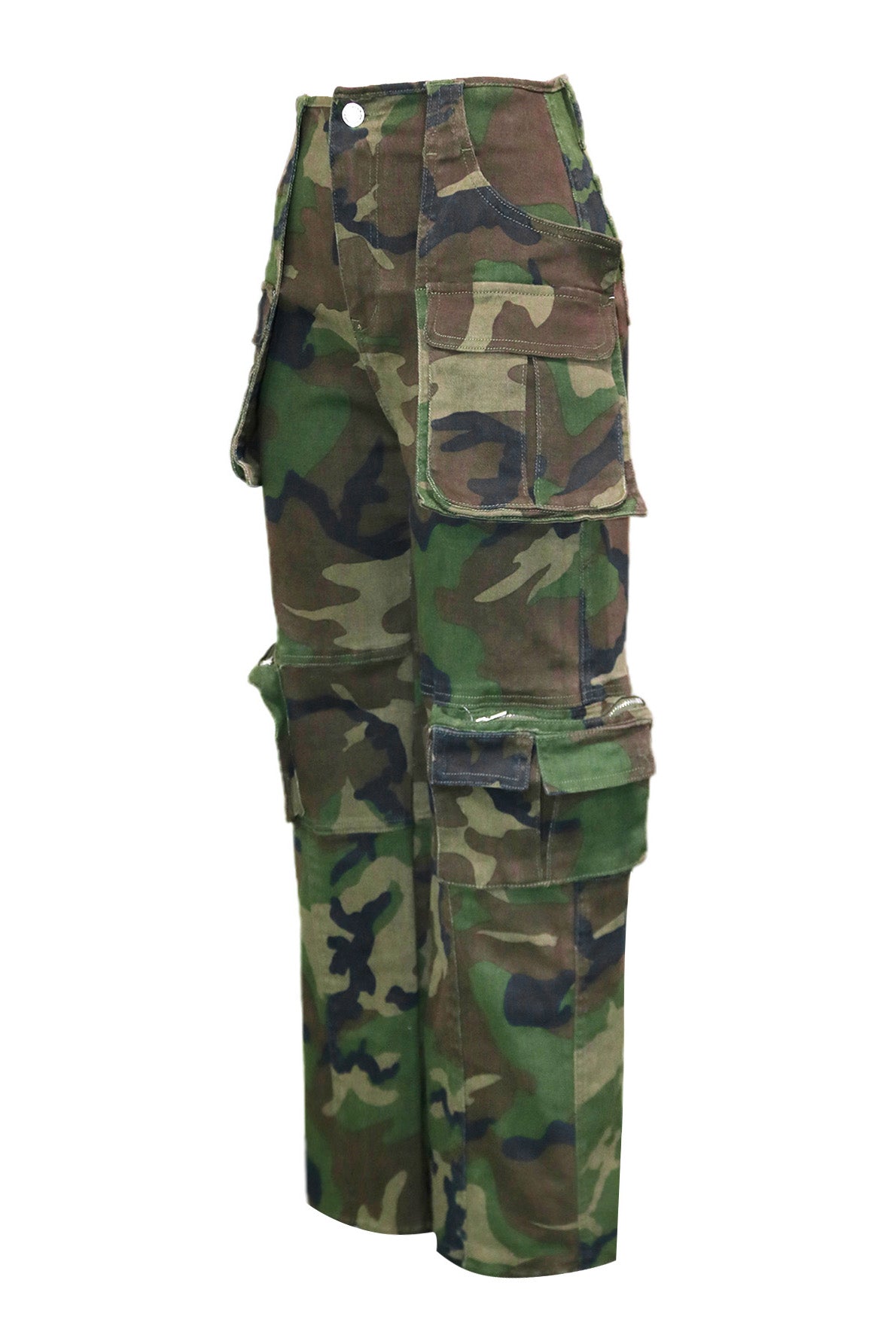 Camo Multi Pocket Cargo Pants Lavish Daily