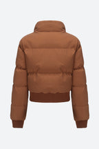 Long Sleeve Puffer Jacket Lavish Daily