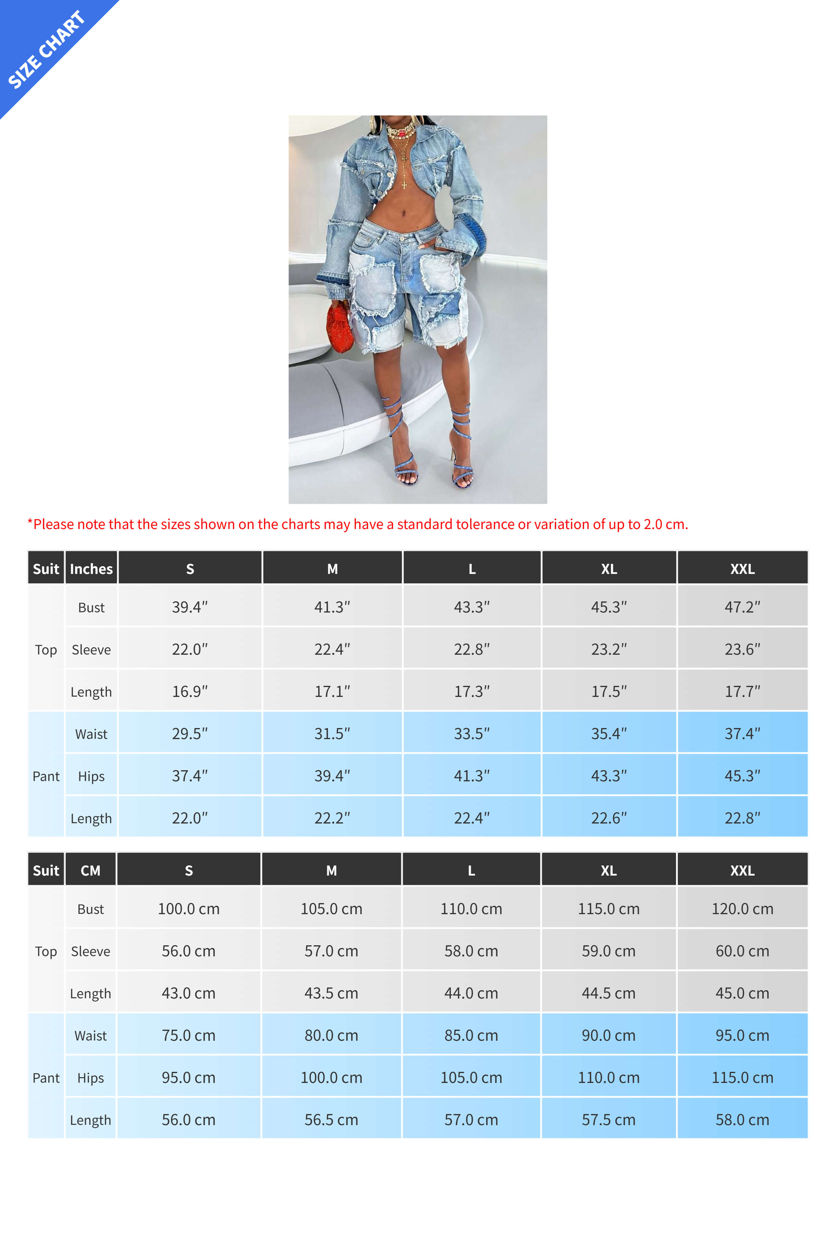 Vintage Washed Patchwork Denim Set Lavish Daily