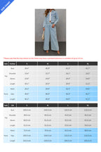 Loose Denim Jacket & Pants Set Lavish Daily