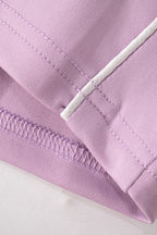 Zip-up Long Sleeve Drawstring Low Rise Pant set Lavish Daily