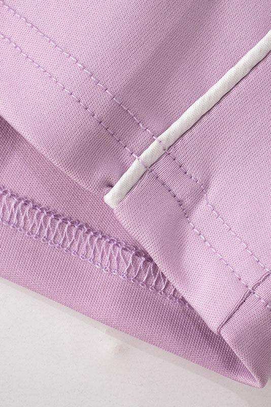 Zip-up Long Sleeve Drawstring Low Rise Pant set Lavish Daily