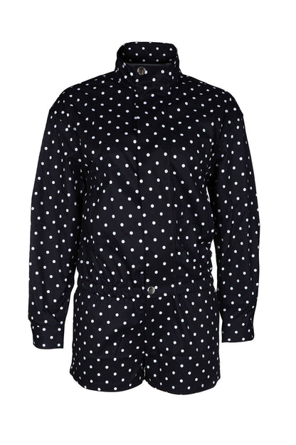 Polka Dot Zip-Up Jacket & Shorts Set Lavish Daily
