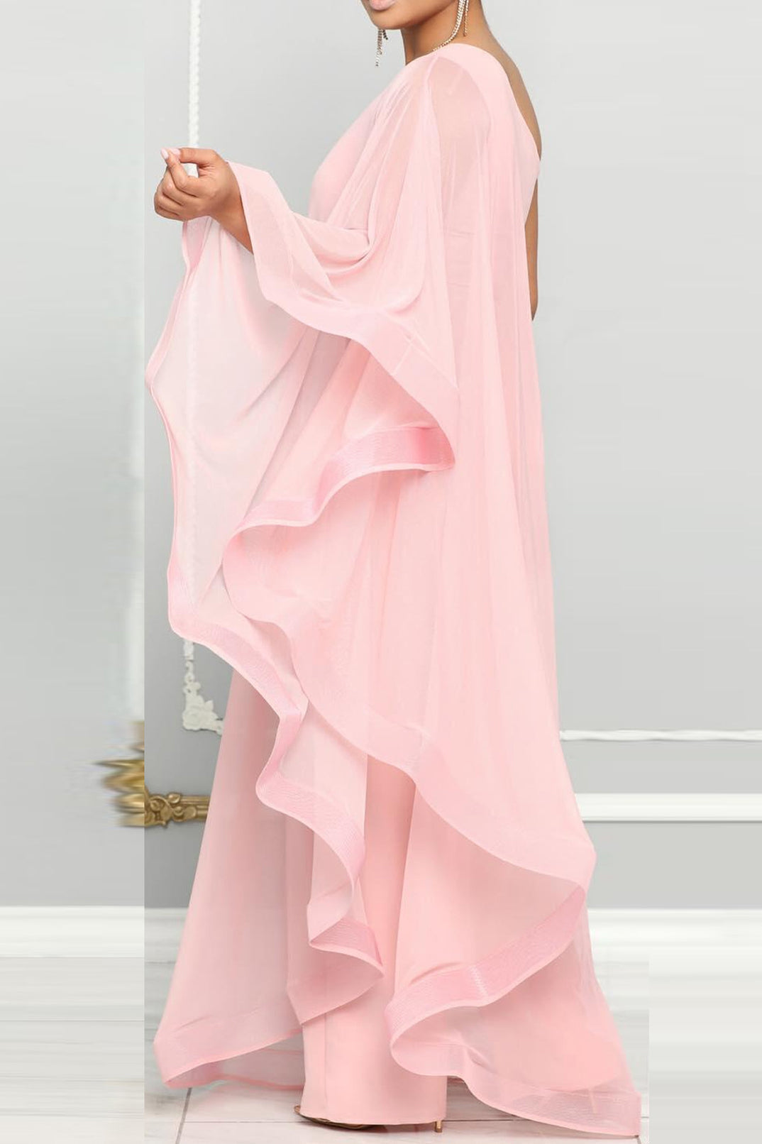 One Shoulder Batwing Jumpsuits Lavish Daily