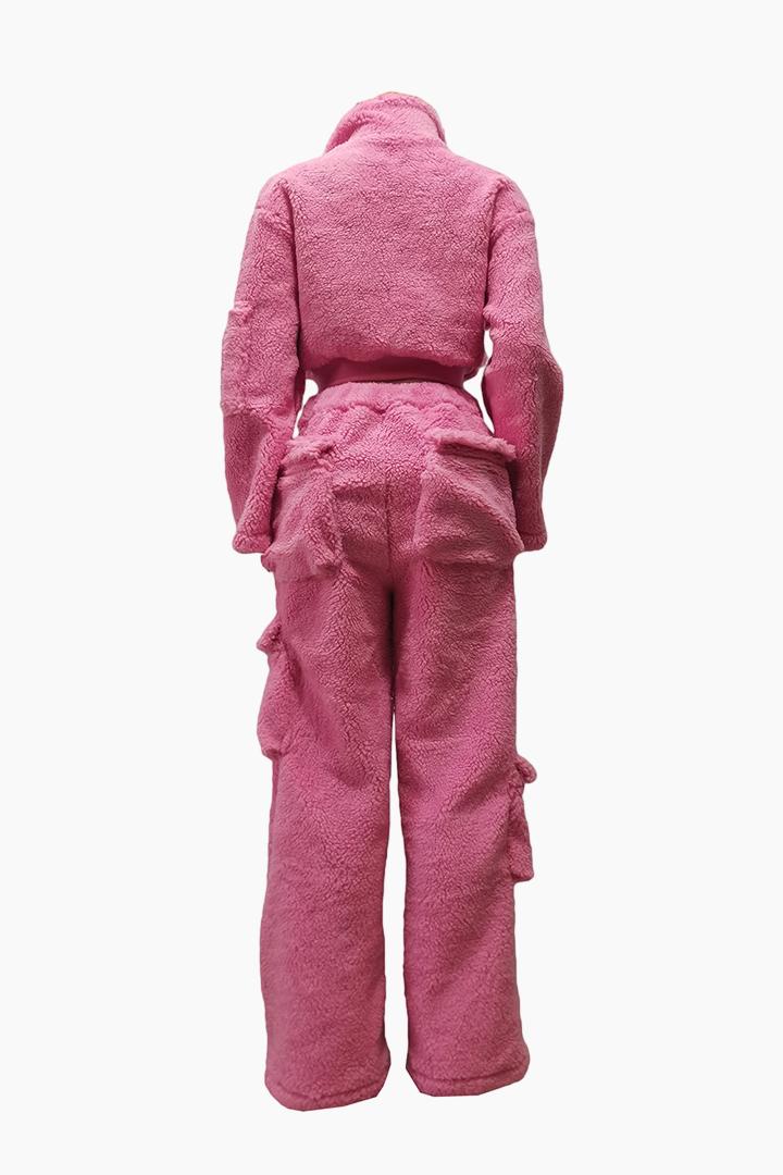 Fuzz Cargo Pants Sets Lavish Daily