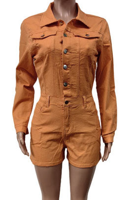 Denim Romper Lavish Daily