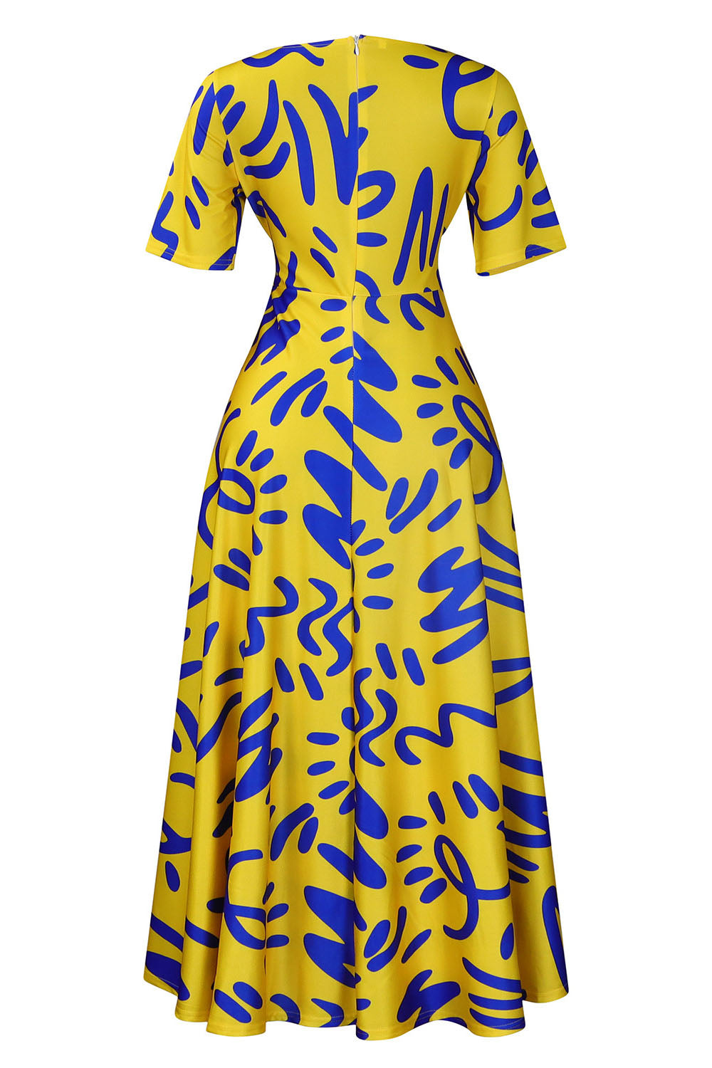 Tie-Waist Floral Print Short Sleeve Dress Lavish Daily