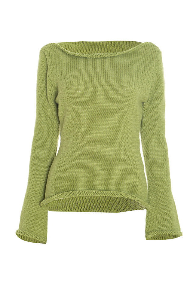 Off Shoulder Knitted Sweater Lavish Daily