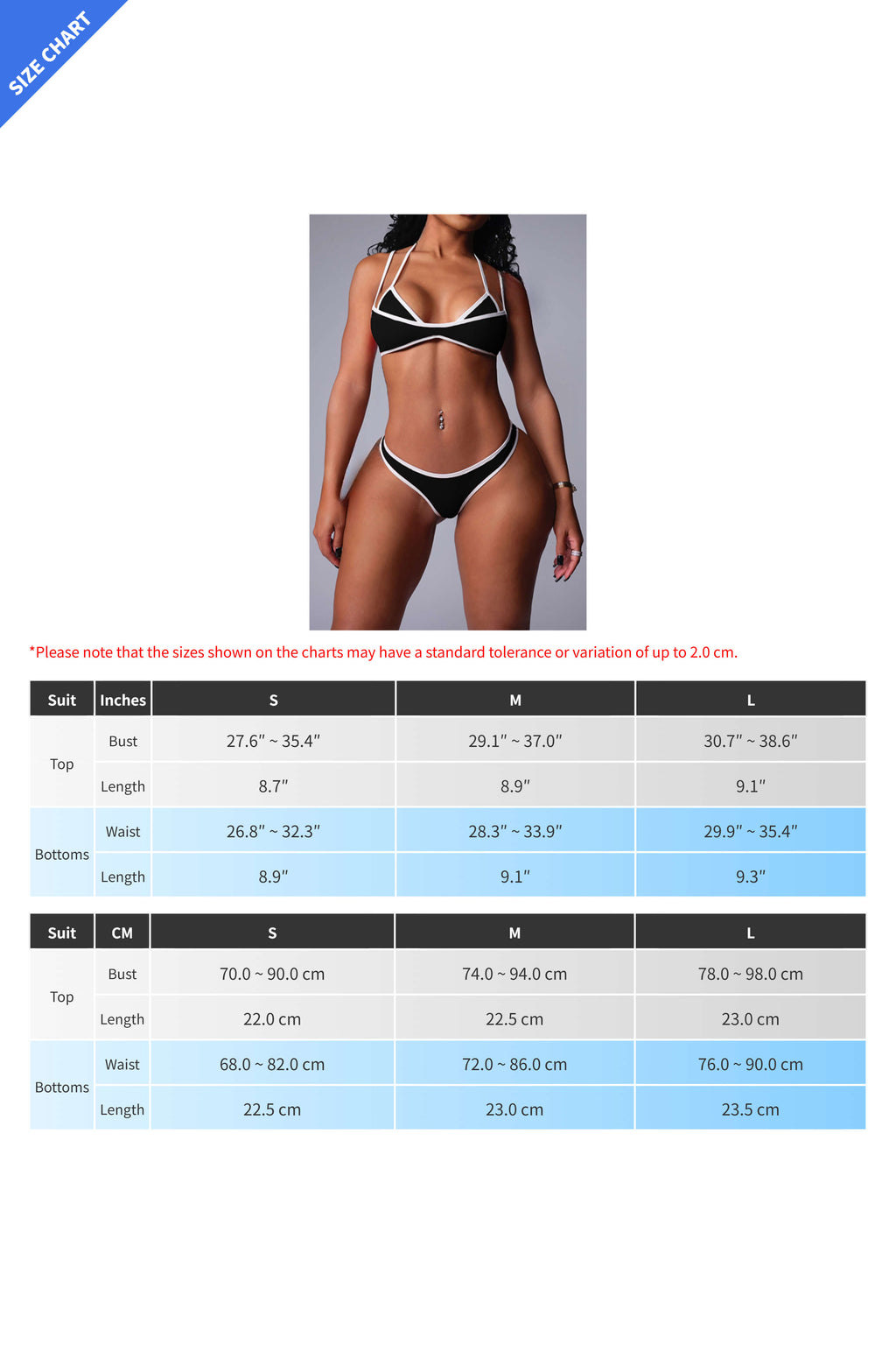 Sexy Contrast Color Striped Bikini Set Lavish Daily