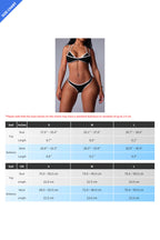 Sexy Contrast Color Striped Bikini Set Lavish Daily