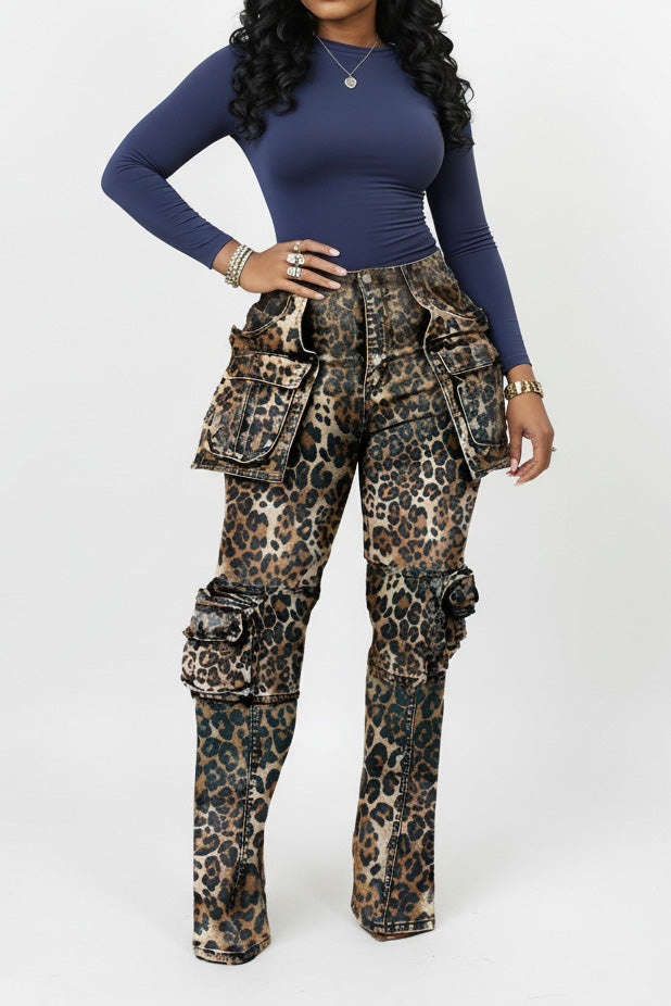 Camo Multi Pocket Cargo Pants Lavish Daily