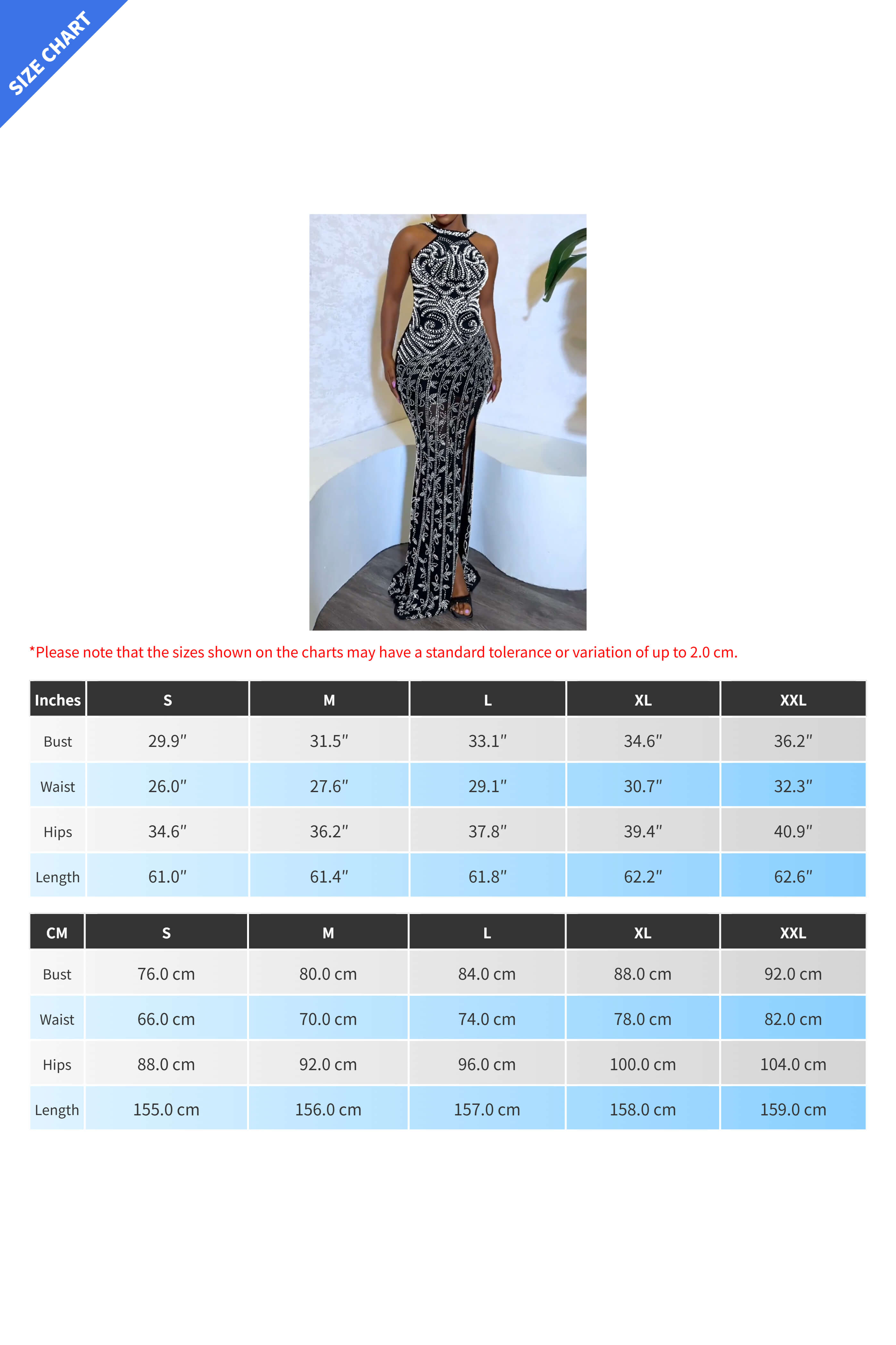 Solid Rhinestone Backless Split Maxi Dress Lavish Daily