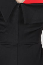 Asymmetrical Color Block Bodycon Dress Lavish Daily