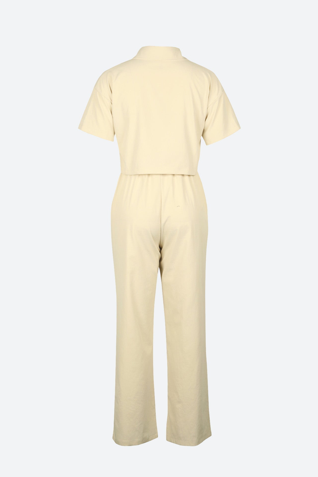 Short Sleeve Crop Top Wide Leg Pants Sets Lavish Daily