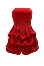 Bubble Hem Corset Mini Dress Lavish Daily