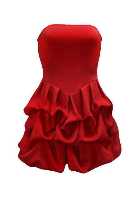 Bubble Hem Corset Mini Dress Lavish Daily