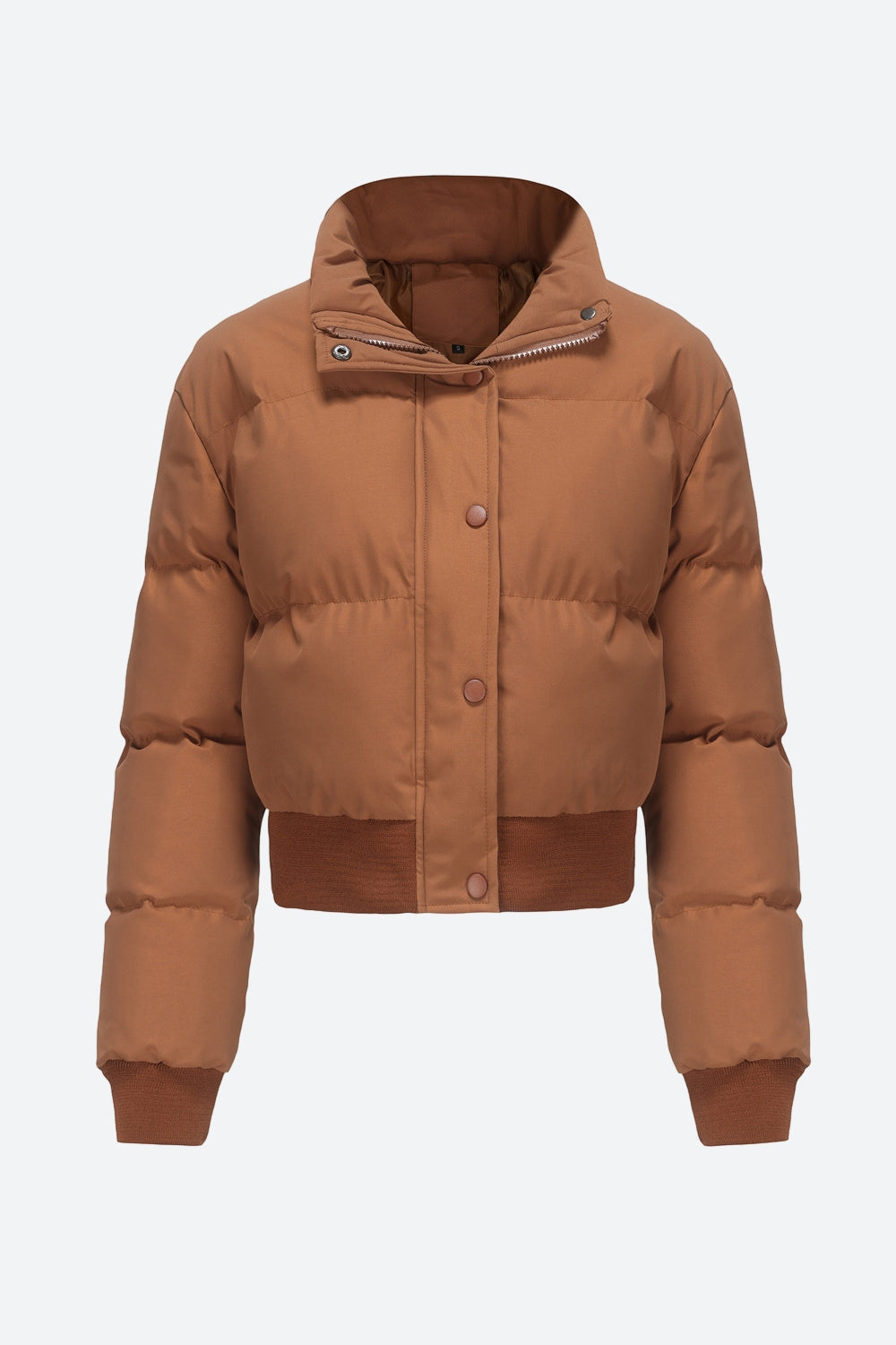 Long Sleeve Puffer Jacket Lavish Daily