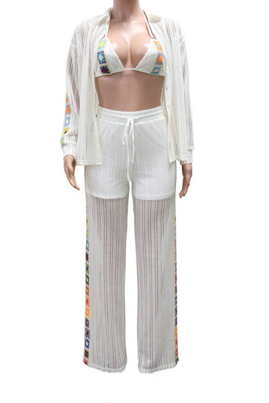 Knit See-Through 3 Piece Set Lavish Daily