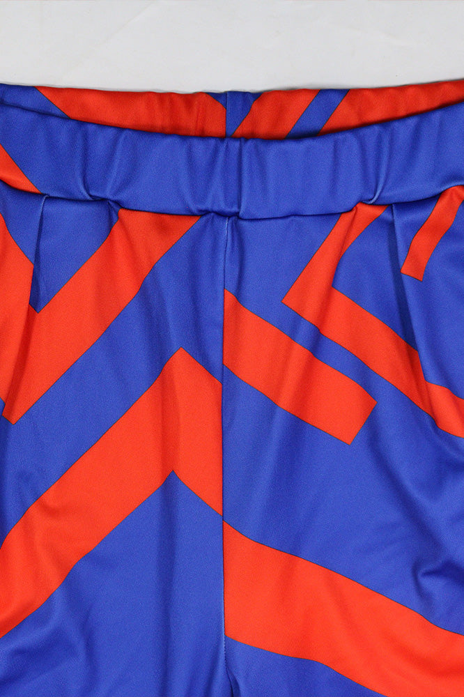 Long Sleeve Top and Printed Wide Leg Pants Set Lavish Daily