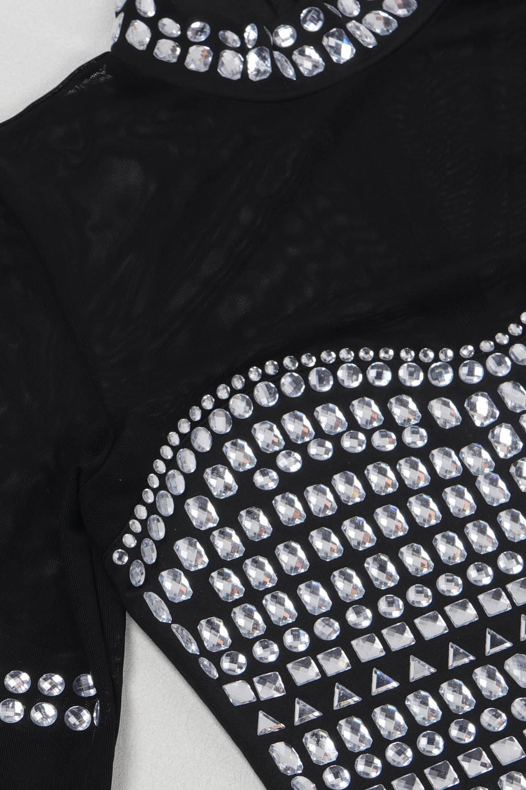 V-Neck Long Sleeve Split Hem Dress Lavish Daily