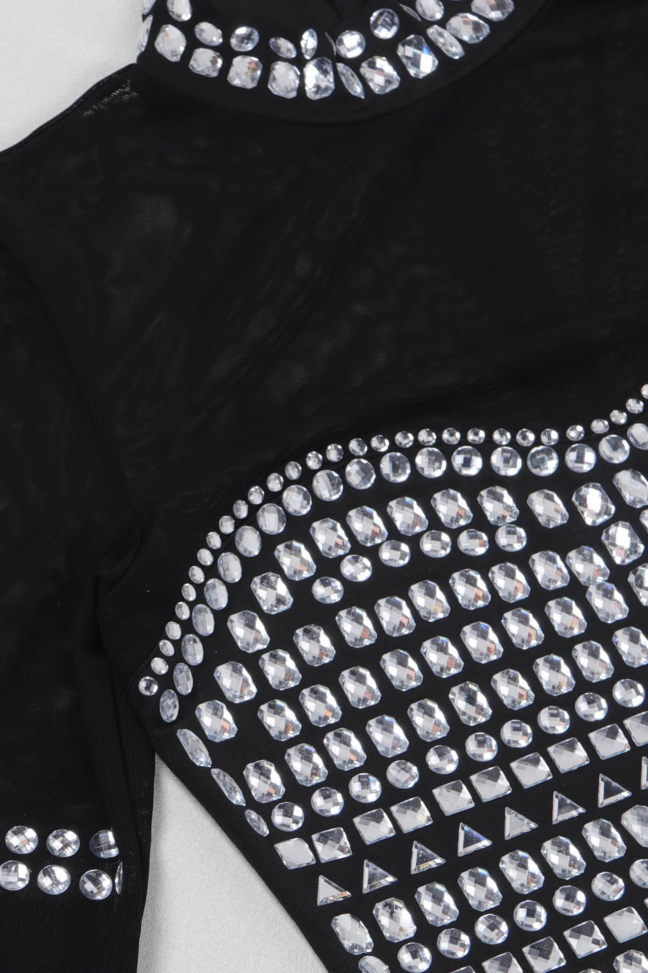 V-Neck Long Sleeve Split Hem Dress Lavish Daily