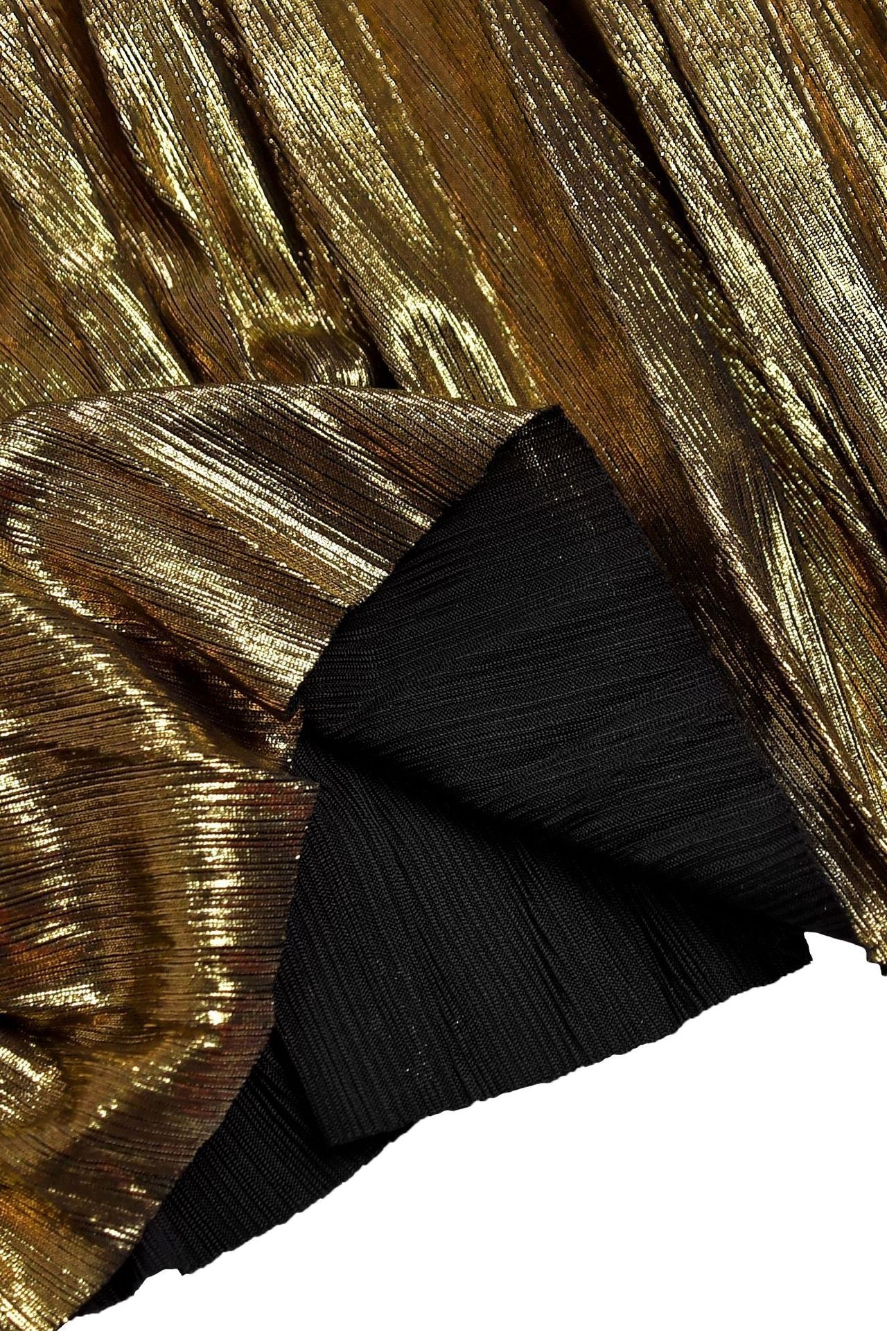 Metallic One-Shoulder Maxi Dress Lavish Daily