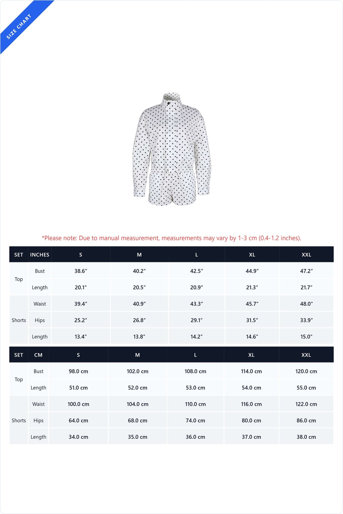 Polka Dot Zip-Up Jacket & Shorts Set Lavish Daily
