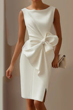 Sweet Bow Tie Waist Midi Dress Lavish Daily