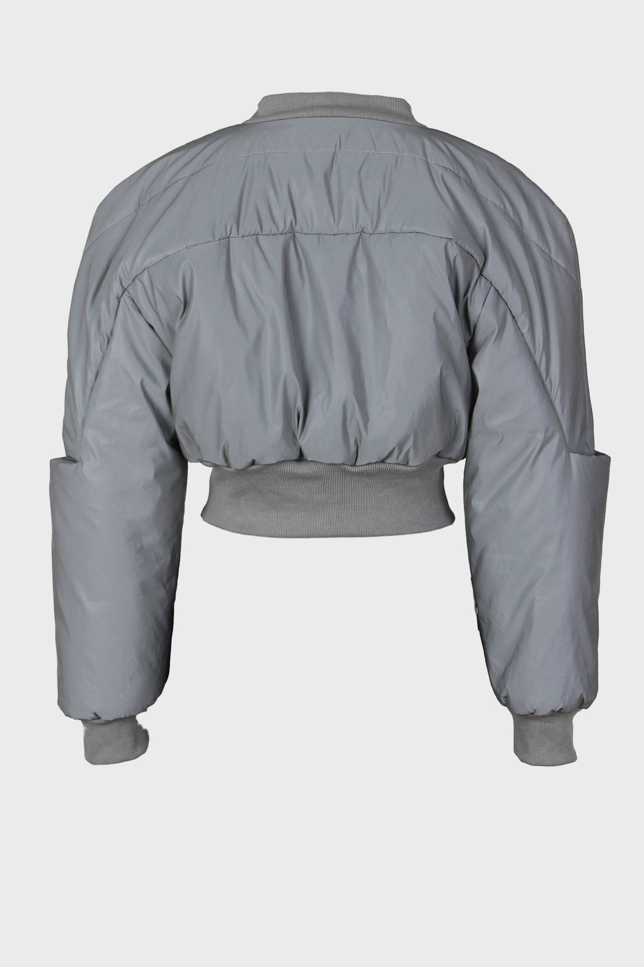 Long Sleeve Zipper Waist Warm Reflective Coat Lavish Daily