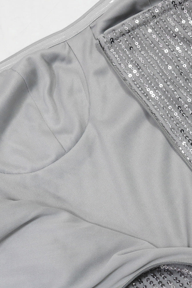 Sequin Strapless Bodycon Party Mini Dress Lavish Daily