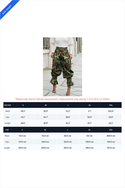 High-Waisted Ankle-Tie Baggy Utility Pants Lavish Daily