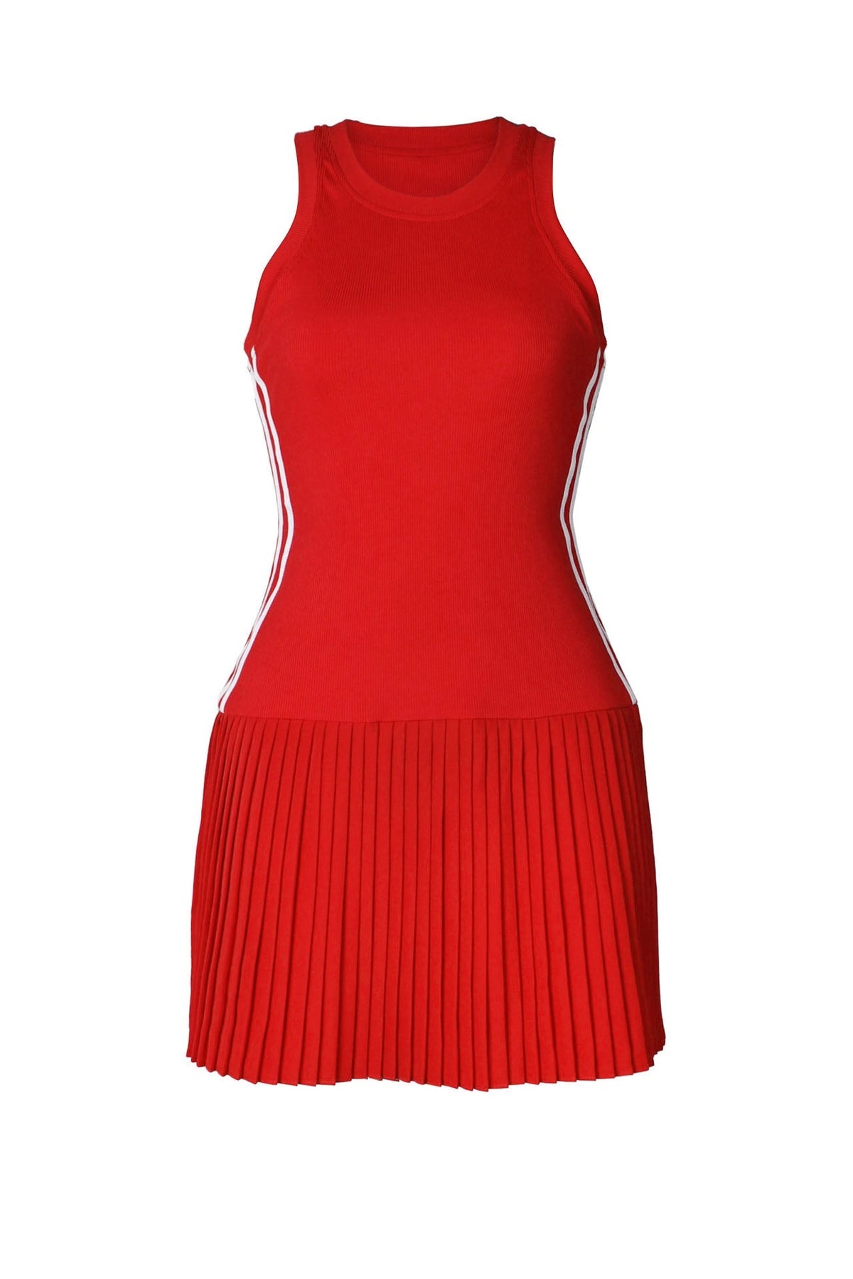 Sleeveless Bodycon Striped Mini Dress Lavish Daily
