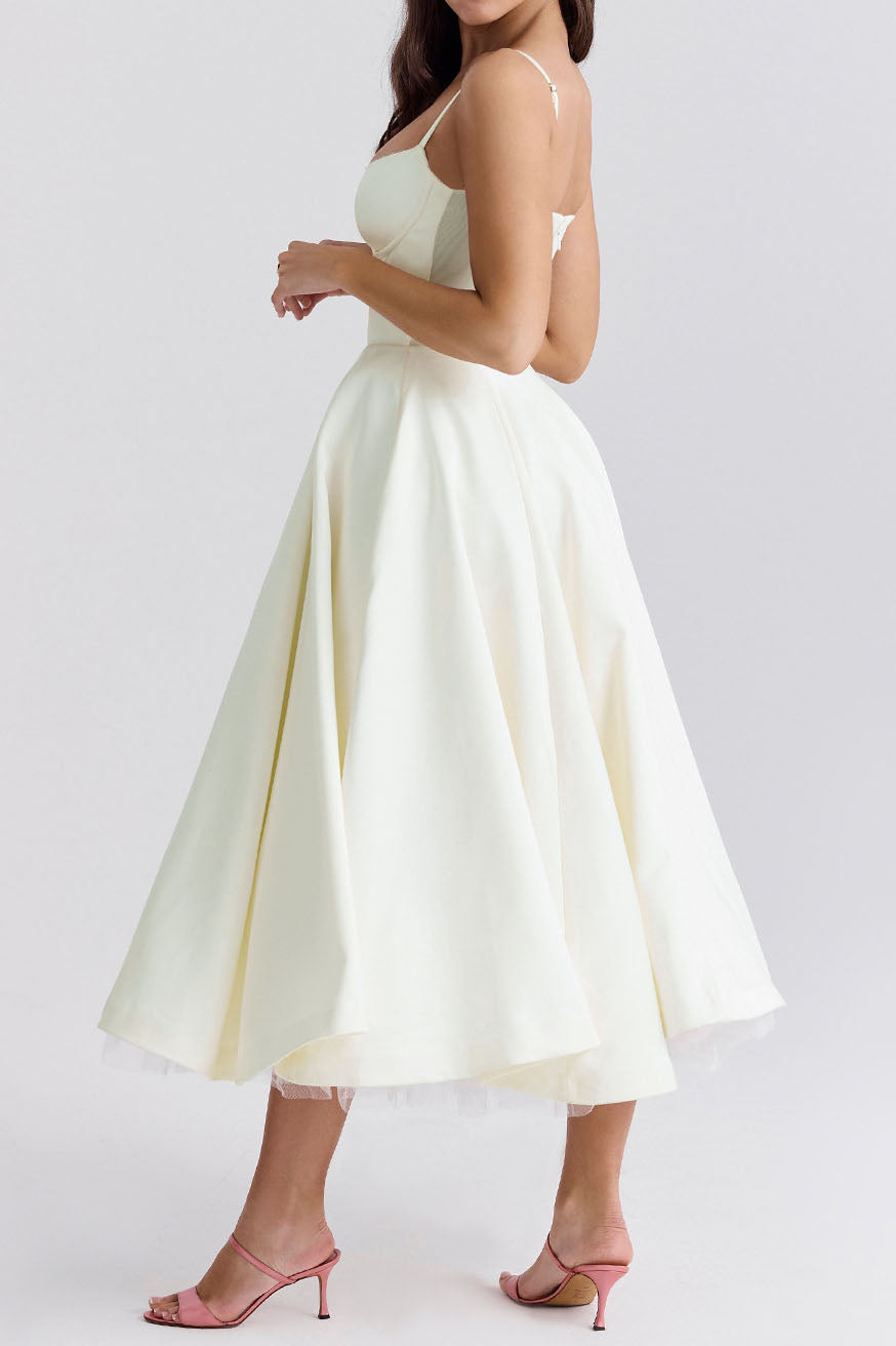 Luxury Spaghetti Strap Princess Dress Lavish Daily