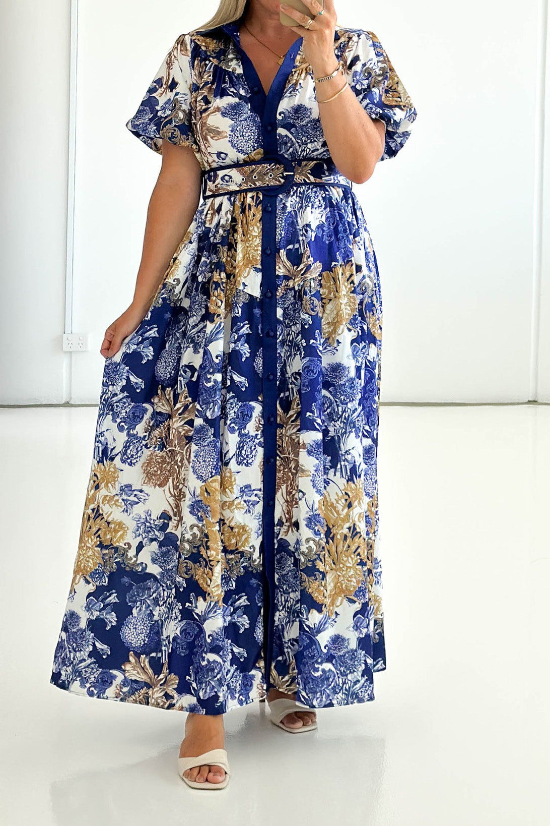 Tiered Ruffle Maxi Dress Lavish Daily